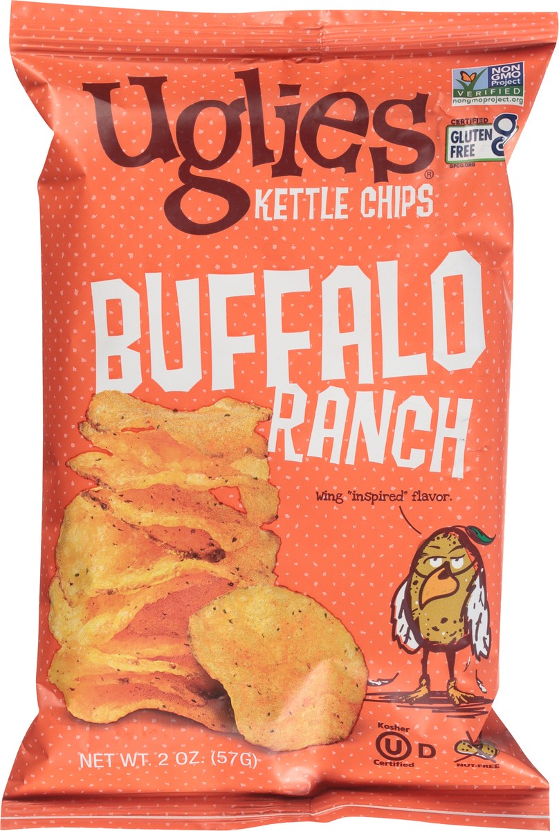 slide 12 of 13, Uglies Buffalo Ranch Kettle Chips - 2 oz, 2 oz