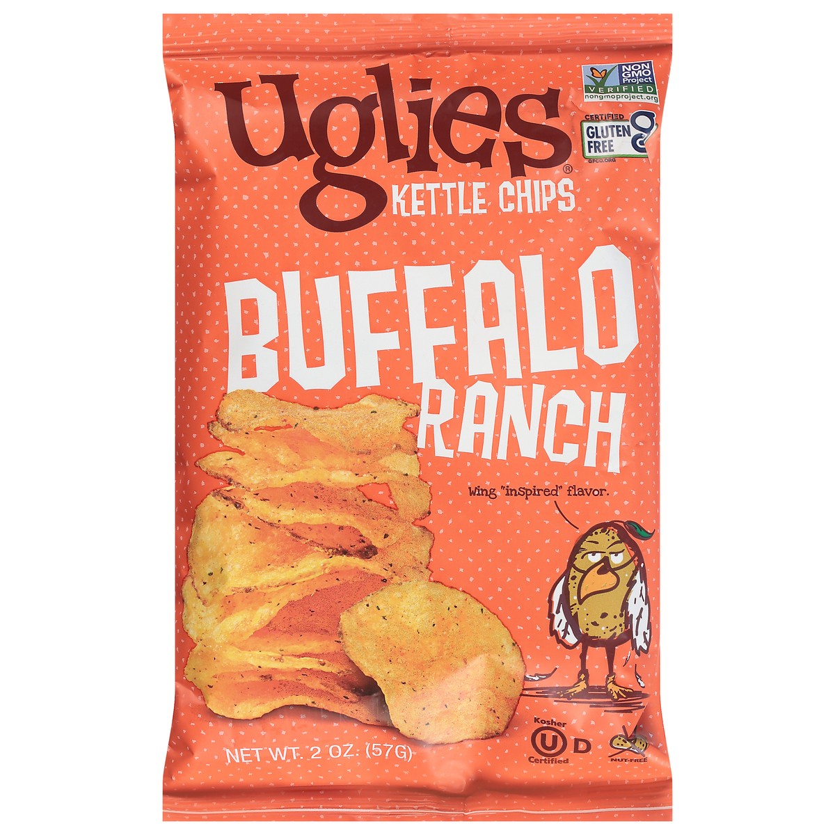 slide 4 of 13, Uglies Buffalo Ranch Kettle Chips - 2 oz, 2 oz