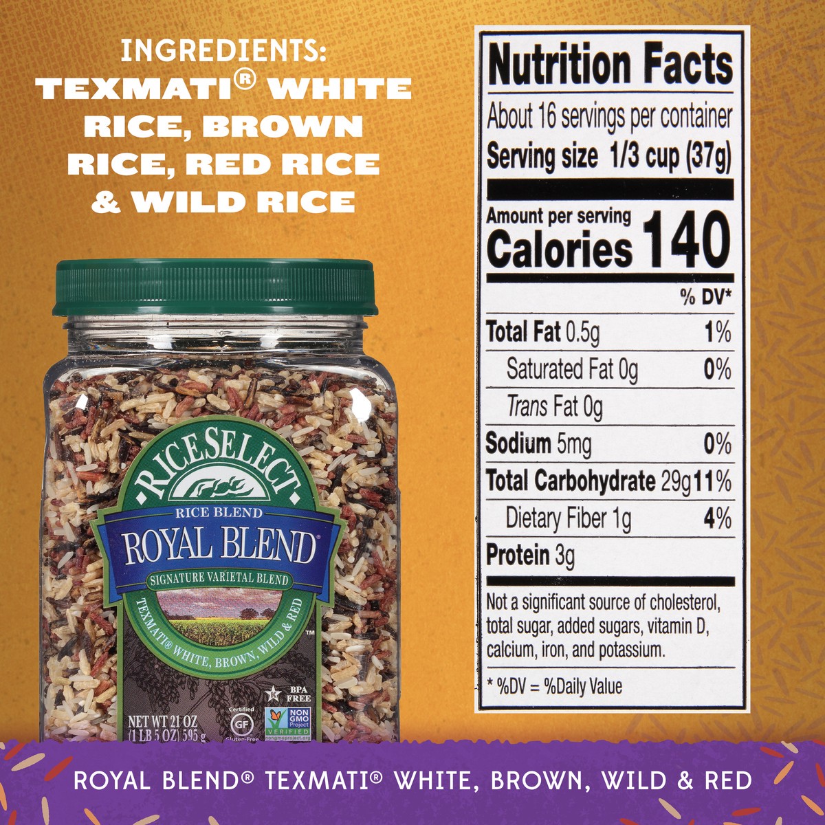 slide 4 of 9, RiceSelect Rice Blend, 21 oz