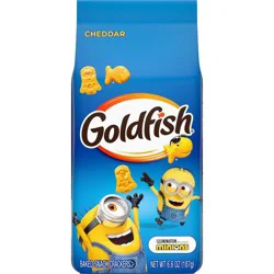 Goldfish Minions Shaped Cheddar Crackers, 6.6 oz Bag