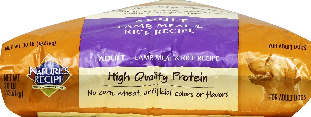 slide 2 of 6, Nature's Recipe Lamb Meal & Rice Recipe Dry Dog Food for Adult Dogs, 30 Pounds, 30 lb