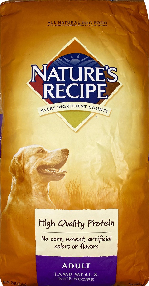 slide 4 of 6, Nature's Recipe Lamb Meal & Rice Recipe Dry Dog Food for Adult Dogs, 30 Pounds, 30 lb