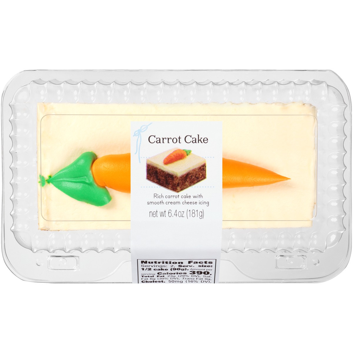 slide 2 of 11, Rich's Carrot Cake 6.4 oz. Clamshell, 6.4 oz