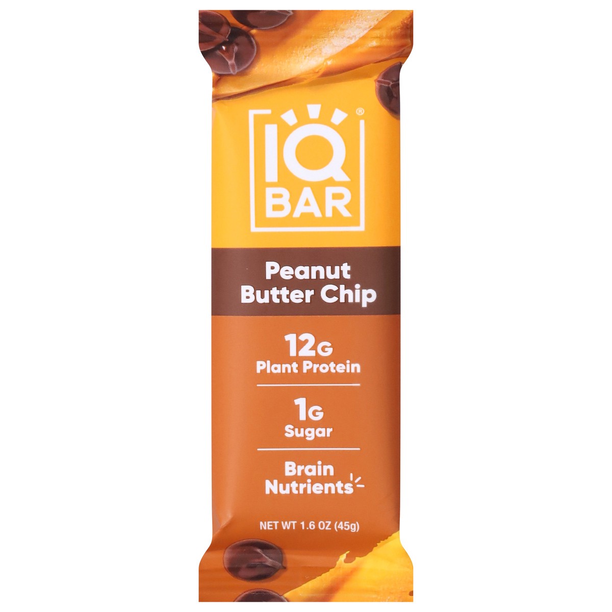slide 1 of 5, IQBar Peanut Butter Chip Bars - 1.6 oz, 1.6 oz