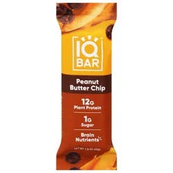 IQBar Peanut Butter Chip Bars - 1.6 oz