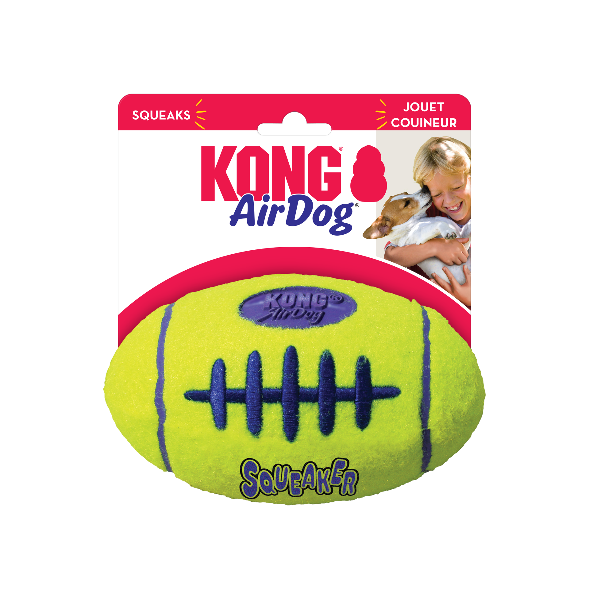 slide 4 of 4, KONG AirDog Football Lg, 1 ct