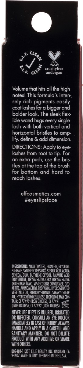 slide 7 of 9, e.l.f. Deep Brown Lash It Loud Volumizing Mascara 0.23 fl oz, 0.23 fl oz