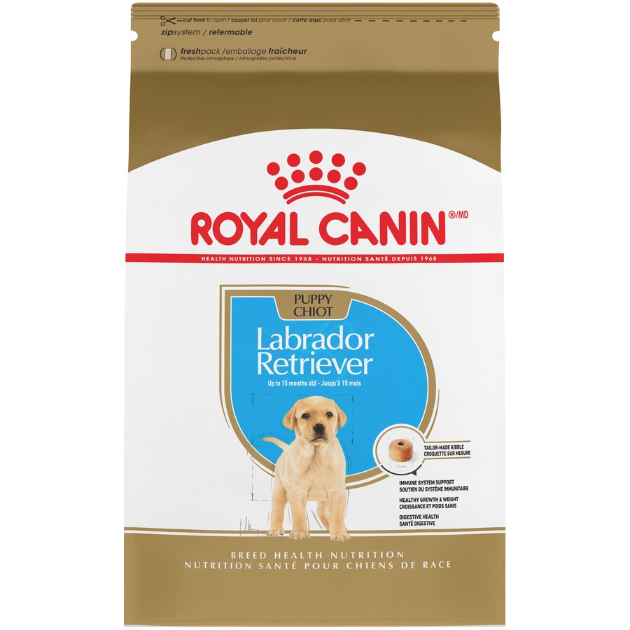 slide 1 of 9, Royal Canin Breed Health Nutrition Labrador Retriever Puppy Dry Dog Food, 30 lb