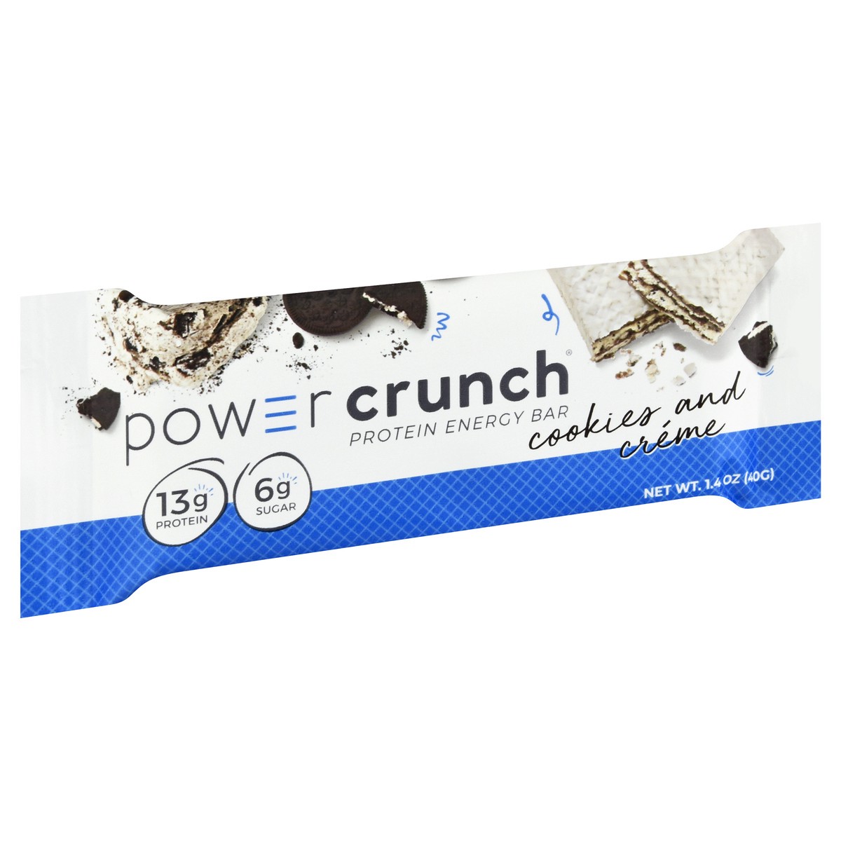 slide 3 of 10, Power Crunch Energy Bar, Protein, Cookies & Creme, Original, 1.4 oz