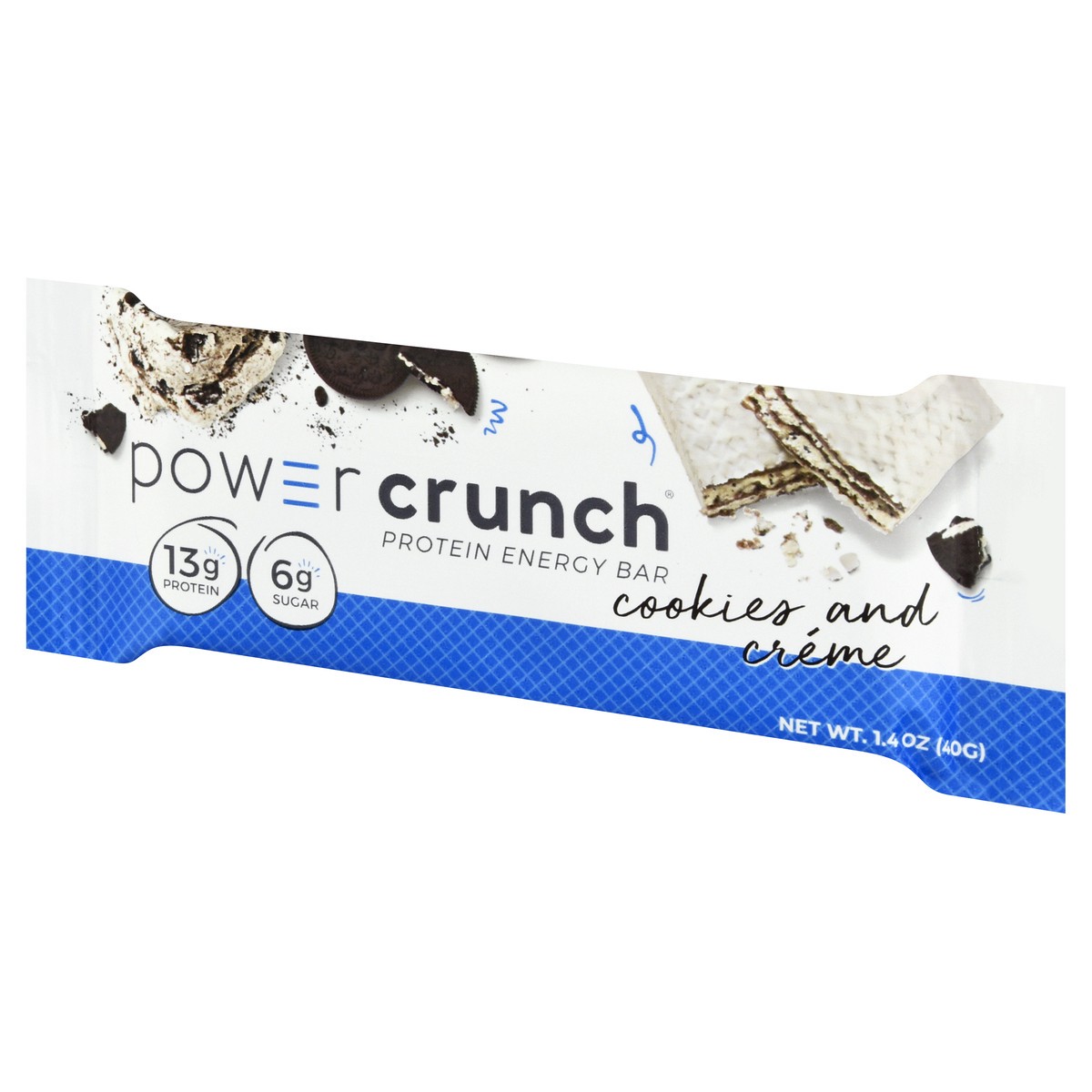 slide 10 of 10, Power Crunch Energy Bar, Protein, Cookies & Creme, Original, 1.4 oz