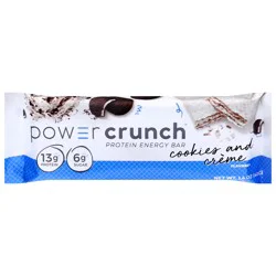 Power Crunch Energy Bar, Protein, Cookies & Creme, Original