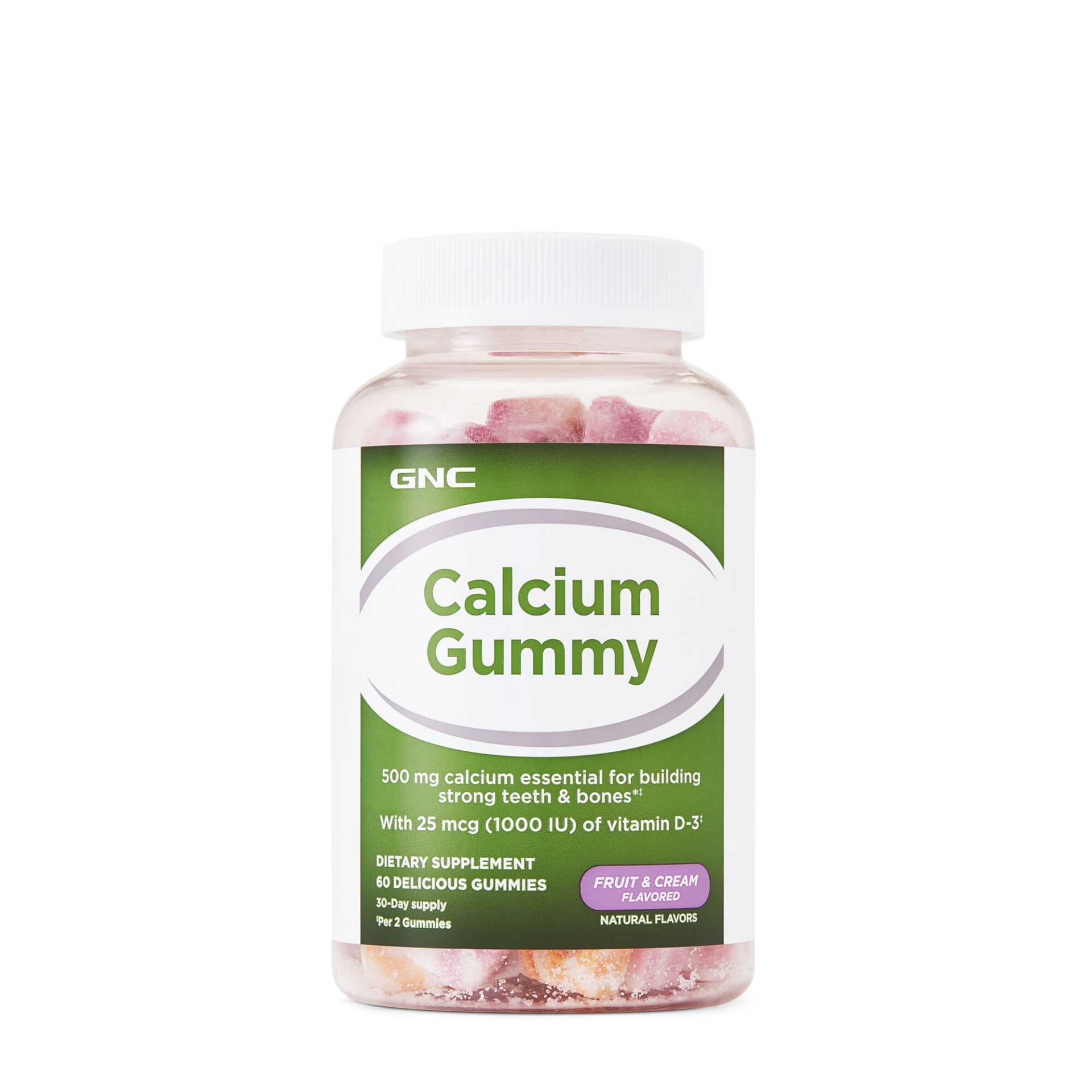 slide 1 of 1, GNC Calcium Gummy, 60 ct