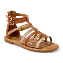 Falls Creek Girls' Sorina S Sandal, Tan, Size 13