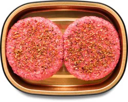 Ready Meals Pub Beef Burgers With Rub - 1 Lb
