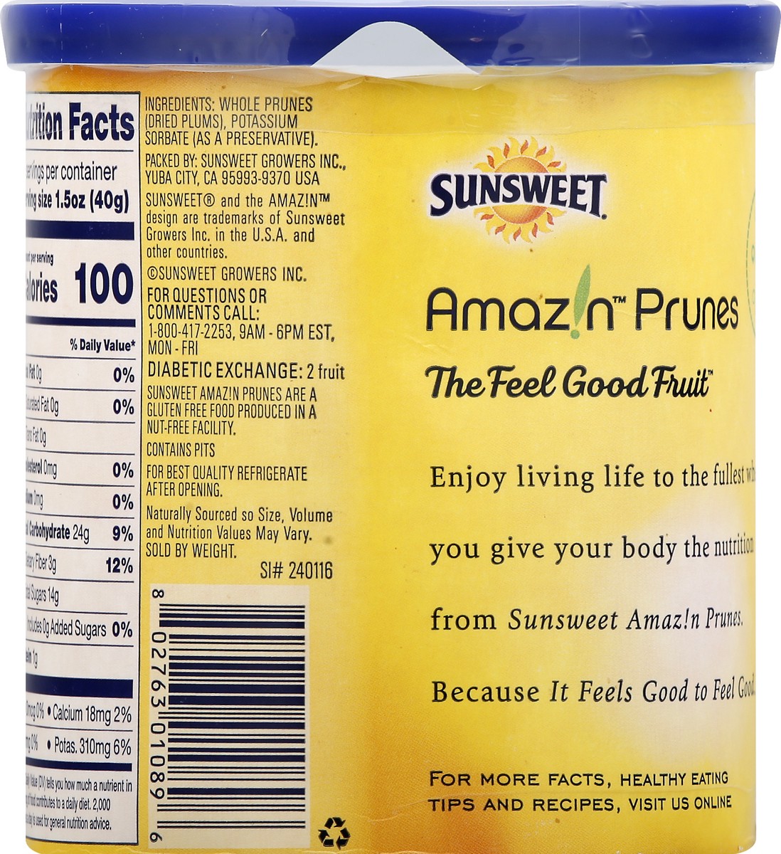 slide 5 of 12, Sunsweet with Pits Breakfast Prunes 16 oz, 16 oz