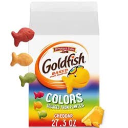 Goldfish Colors Cheddar Cheese Crackers, 27.3 Oz Carton