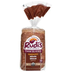 Rudi's Bakery Thin Sliced 100% Whole Wheat