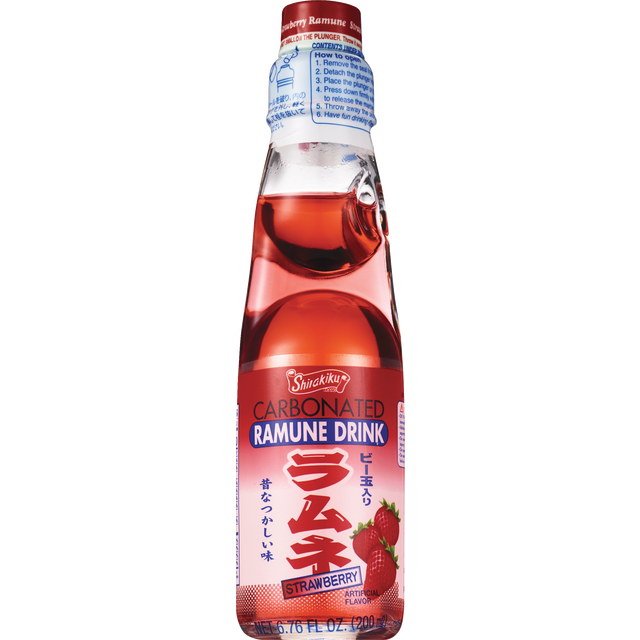 slide 1 of 7, Shirakiku Strawberry Carbonated Drink 6.76 fl oz, 6.76 fl oz