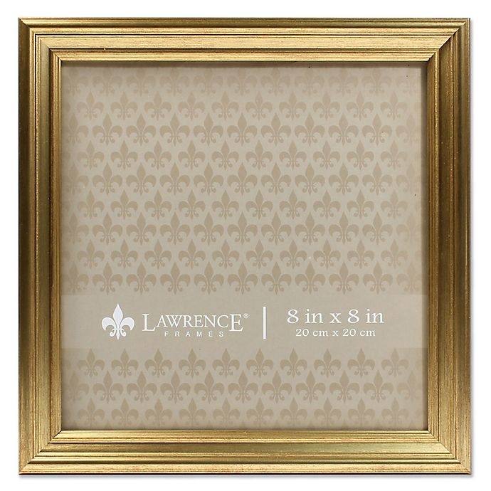 slide 1 of 3, Lawrence Frames Burnished Picture Frame - Gold, 8 in x 8 in