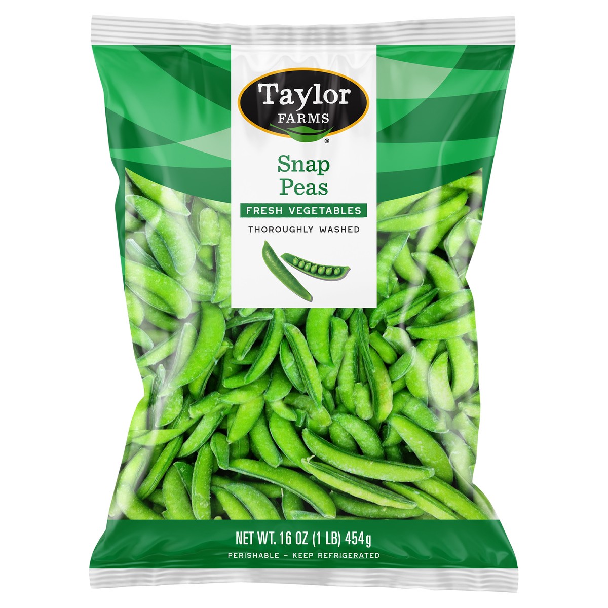 slide 1 of 3, Taylor Farms Sugar Snap Peas 16 oz, 16 oz