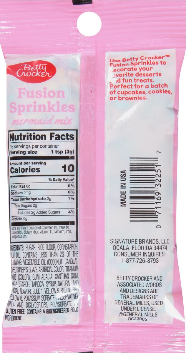 slide 10 of 13, Betty Crocker Mermaid Mix Fusion Sprinkles 1.7 oz, 1.7 oz