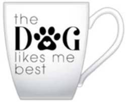 Pfaltzgraff PFZ Barrel Mug - Dog Likes Me Best
