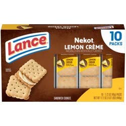 Lance Nekot Lemon Creme Sandwich Cookies