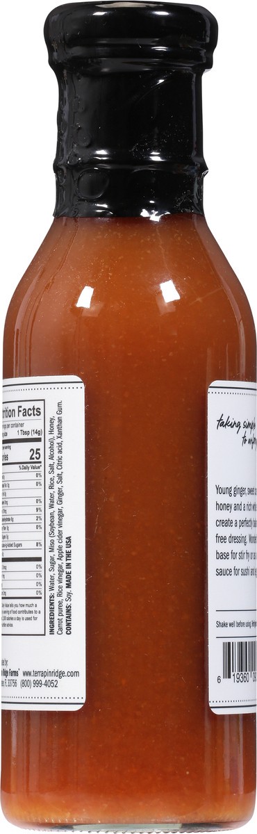 slide 4 of 9, Terrapin Ridge Farms Ginger, Miso & Honey Dressing 13 fl oz, 13 fl oz