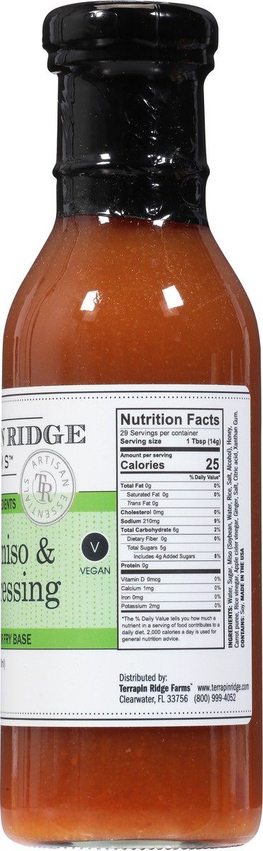 slide 6 of 9, Terrapin Ridge Farms Ginger, Miso & Honey Dressing 13 fl oz, 13 fl oz