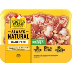 Foster Farms Fresh & Natural Cage Free Chicken Gizzards & Hearts - 1 Lb