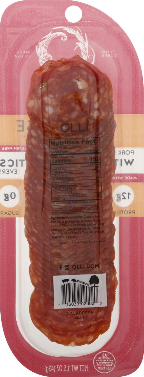 slide 8 of 9, Olli Calabrese Spicy Salami 1.5 oz, 1.5 oz