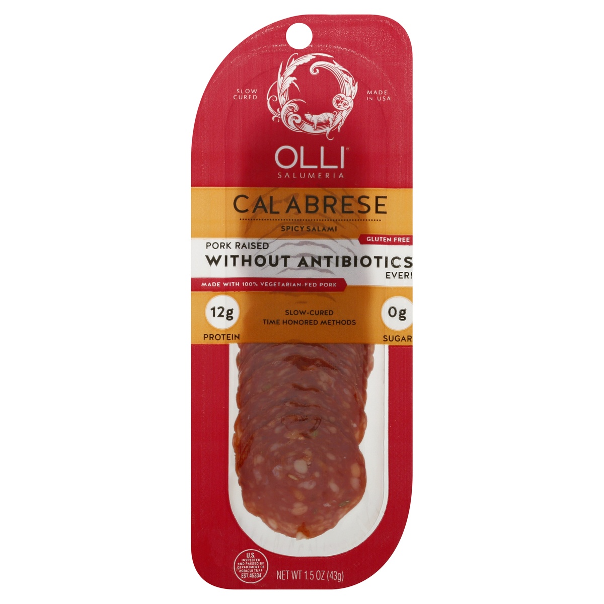 Olli Salumeria Olli Calabrese Spicy Salami Snack 1.5 oz Shipt