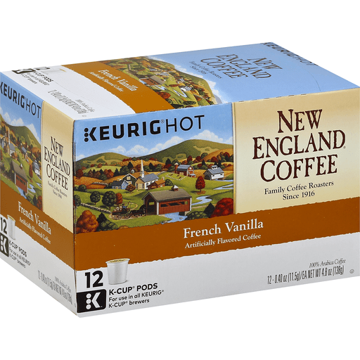 slide 1 of 7, New England Coffee Keurig Hot French Vanilla Cups, 12 ct