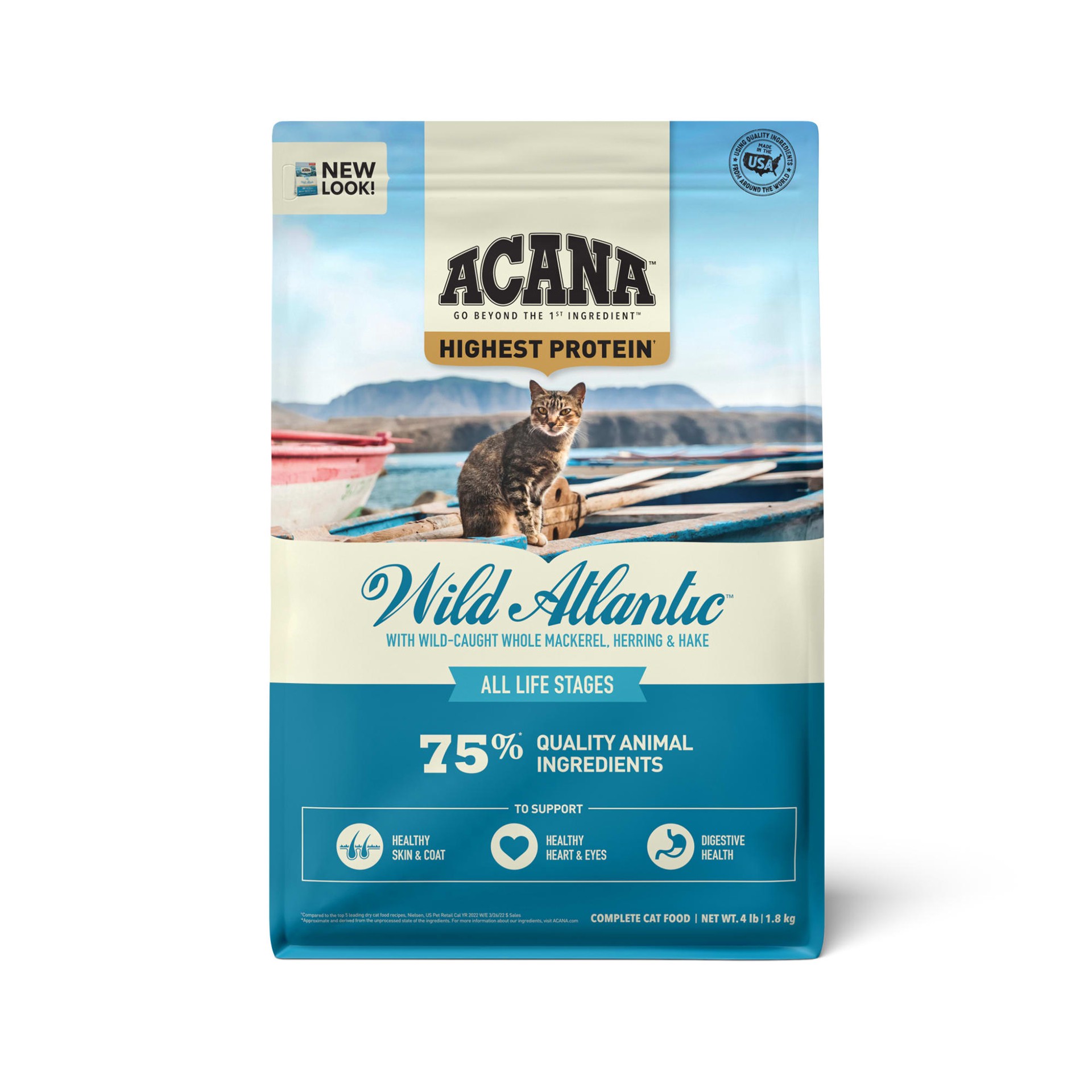 slide 1 of 5, ACANA Wild Atlantic Cat 4LB, 4 lb