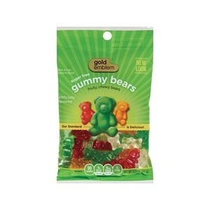 slide 1 of 1, CVS Gold Emblem Sugar Free Gummy Bears, 3.25 oz; 92 gram