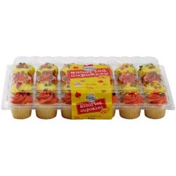 two-bite Autumn Chocolate Vanilla Cupcakes