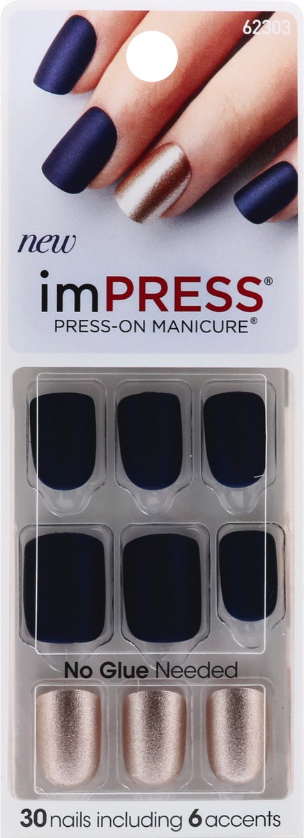 slide 8 of 11, imPRESS Press-On Manicure Bells & Whistles BIPA020TG Press-On Manicure Nails 1 ea, 30 ct