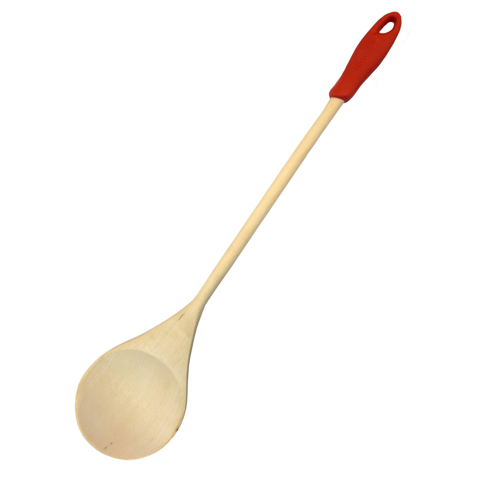 slide 1 of 1, IMUSA Wood 18" Jumbo Cooking Spoon, 18 in