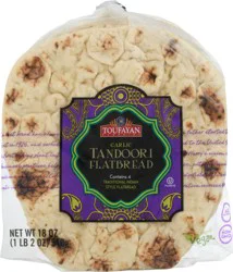 Toufayan Flat Bread Garlic Tandoor 18 Oz