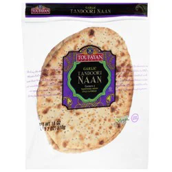 Toufayan Flat Bread Garlic Tandoor 18 Oz