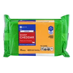 SE Grocers Chunk Sharp Cheddar Natural Cheese