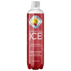 Sparkling ICE Zero Sugar Fruit Punch Sparkling Water 17 fl oz