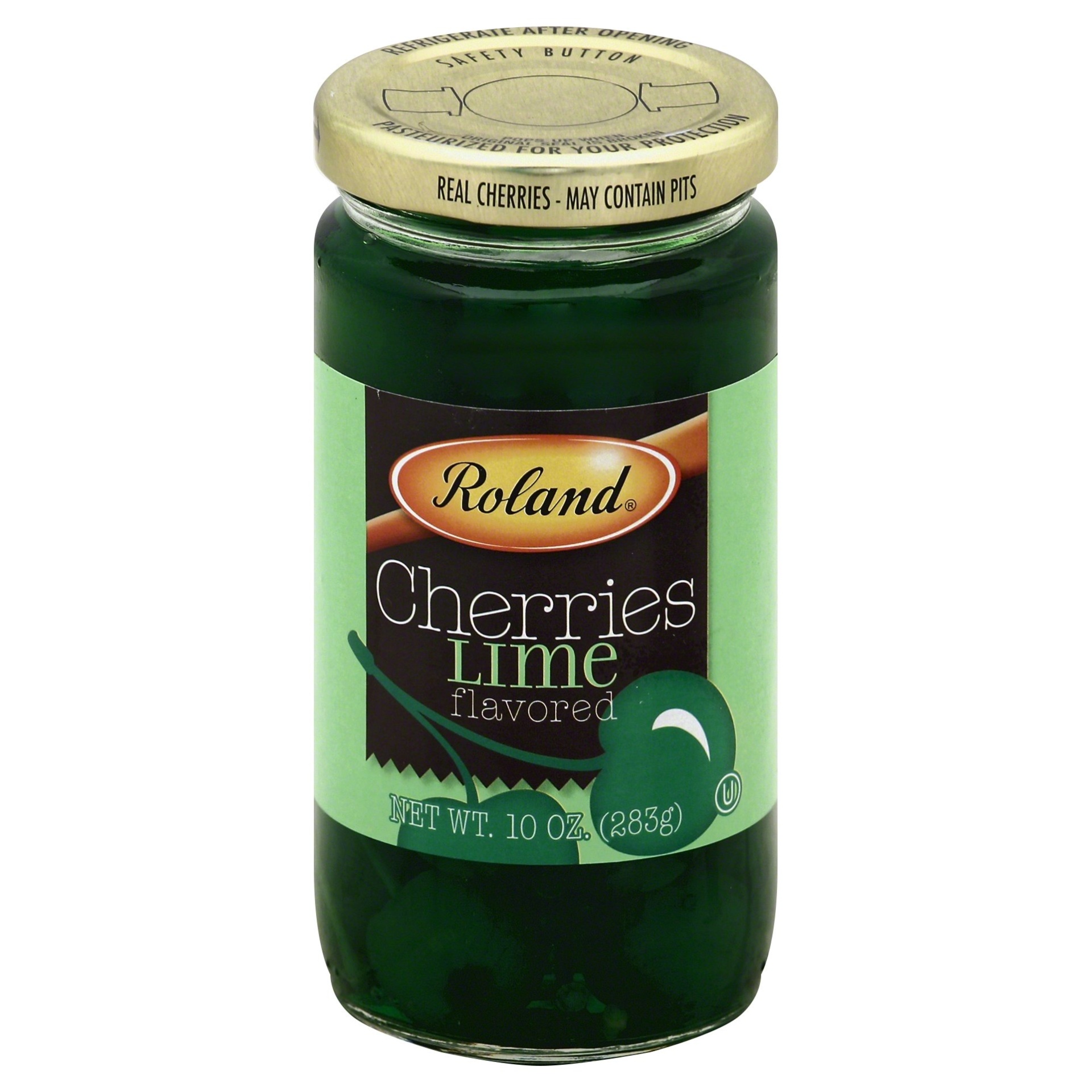 slide 1 of 1, Roland Lime Cherries, 10 oz