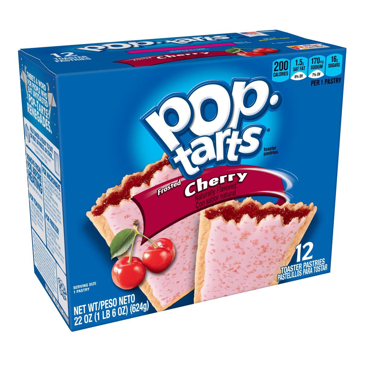 slide 1 of 10, Pop-Tarts Frosted Cherry Pastries, 22 oz
