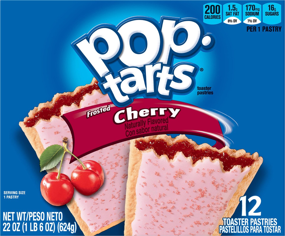 slide 8 of 10, Pop-Tarts Frosted Cherry Pastries, 12 ct; 22 oz