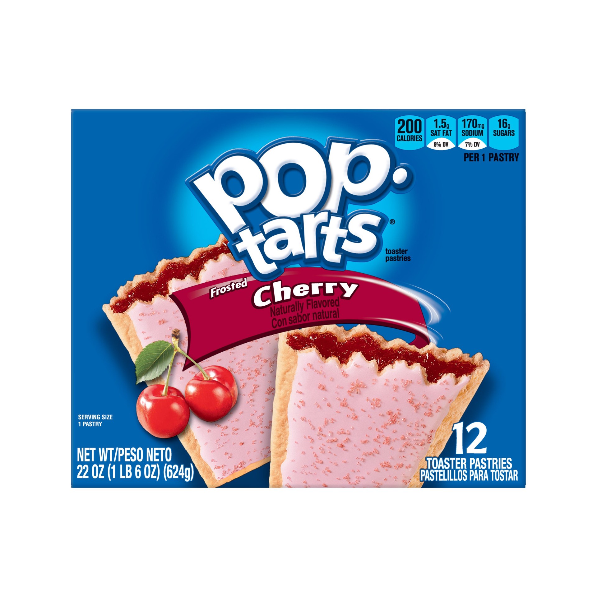 slide 1 of 10, Pop-Tarts Frosted Cherry Pastries, 12 ct; 22 oz