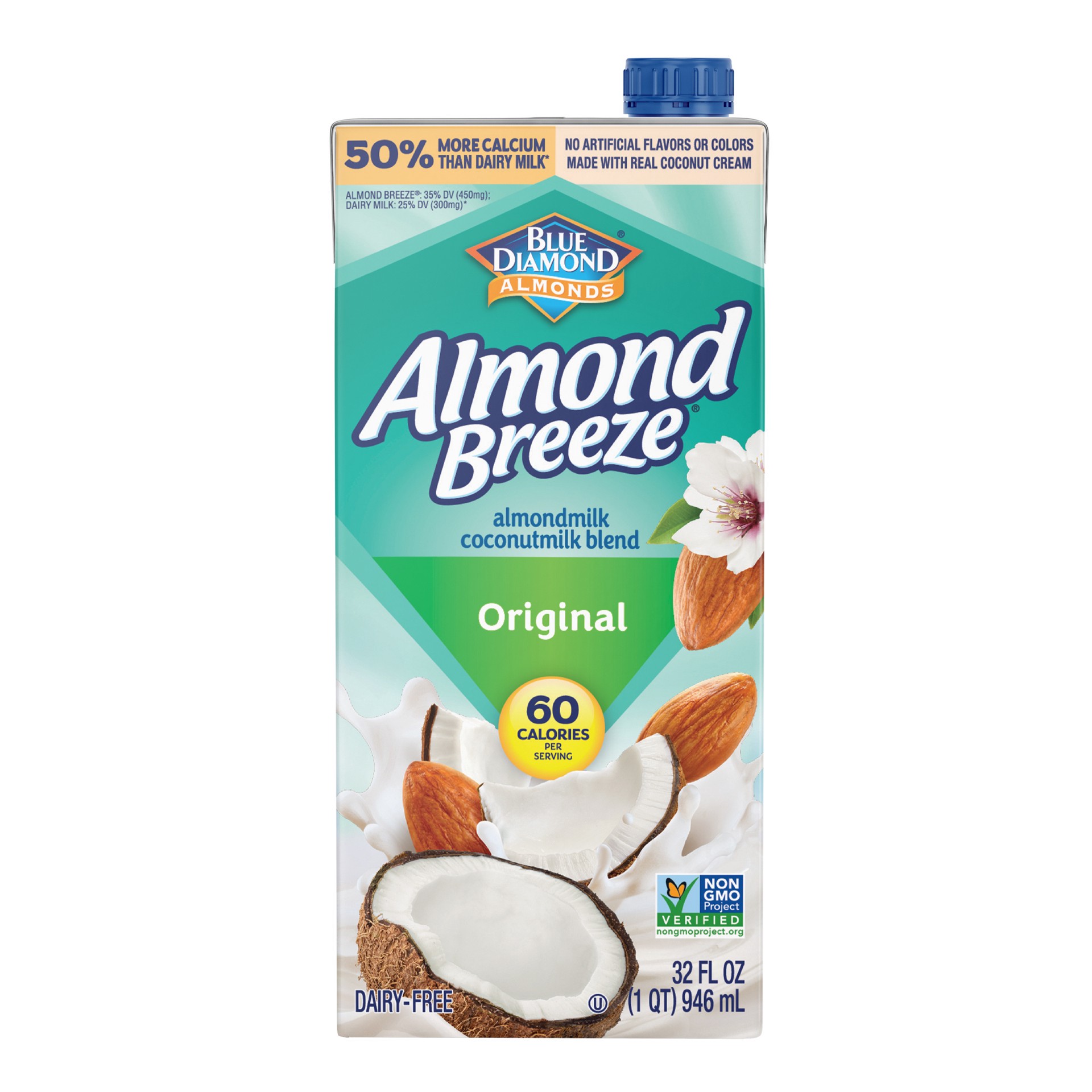 slide 1 of 5, Almond Breeze Blue Diamond Almond Breeze Almond Coconut Milk Blend Original - 32 Fl. Oz., 1 qt