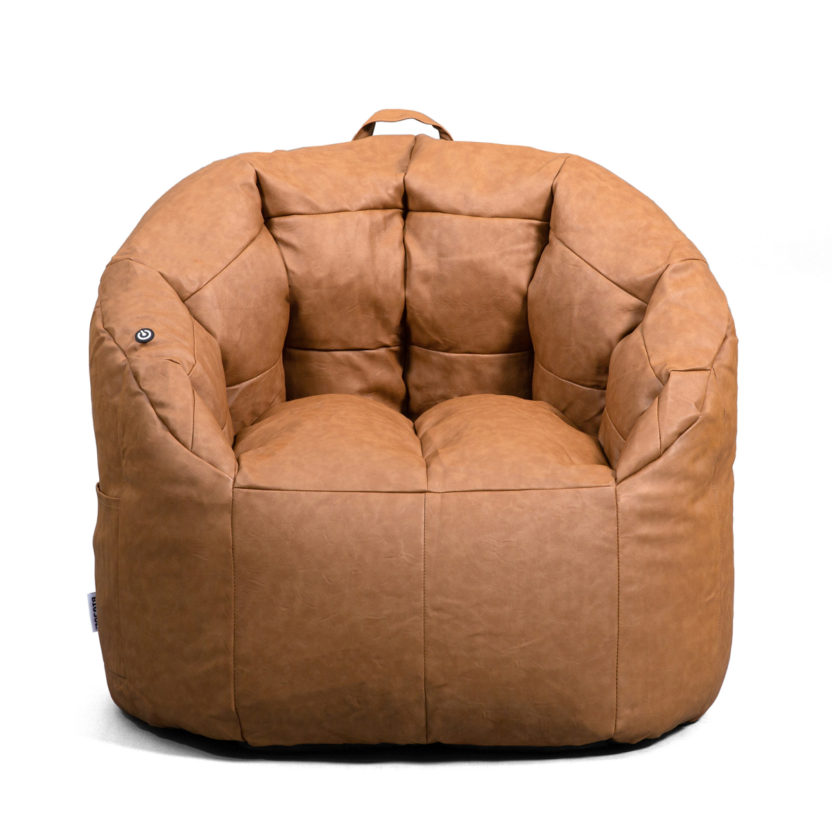 slide 1 of 5, Big Joe Milano Chair Caramel w/USB Vibe, 1 ct