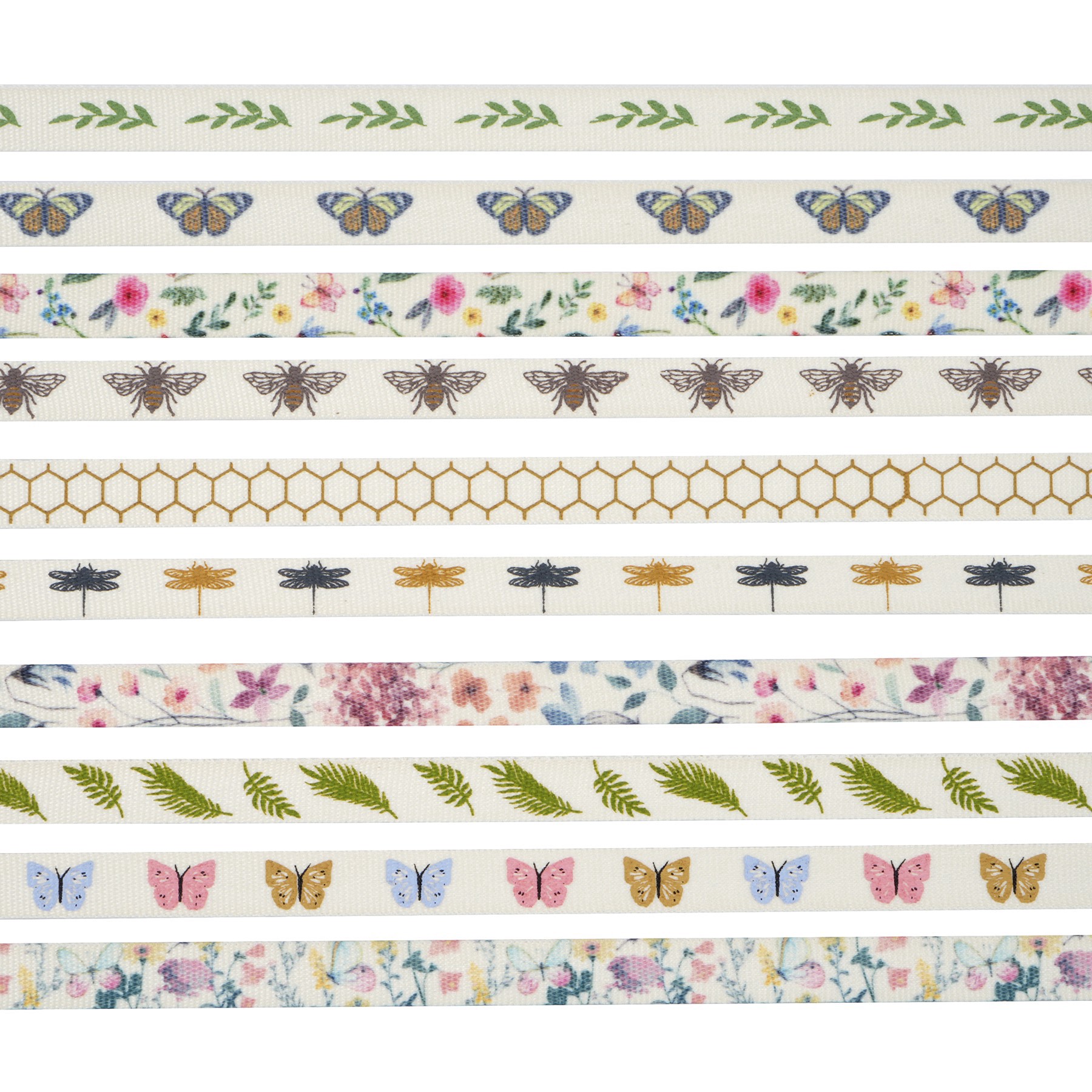 slide 2 of 3, 3/8" X 2yd. Insects Value Pack Ribbon By Celebrate It, 3/8 in x 2 yd