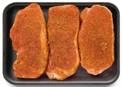 Pork Chops Boneless Bbq Seasoning - 1.25 Lb